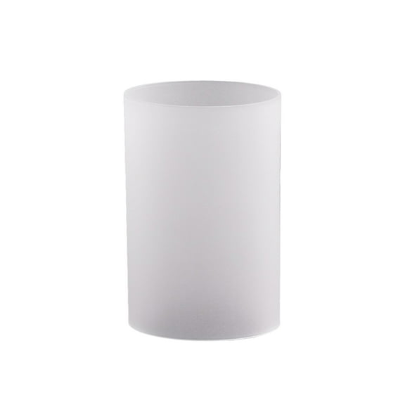 WGV  Frosted Glass Hurricane Candle Shade Chimney Tube - 5" Wide x 8" Height, Good quality, Heavy Weighted Base - 1 Pc