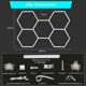 thumbnail image 3 of Luz LED Hexagonal para Cochera, 6500 K, 26800 Lúmenes 5 Cuadrículas Luces Hexagonales Lámpara para Cochera, Sótano, Sala de Juegos, Almacén, Gimn, 3 of 7