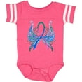 thumbnail image 3 of Inktastic Thyroid Cancer Awareness with Butterfly Ribbon Words Boys or Girls Baby Bodysuit, 3 of 5
