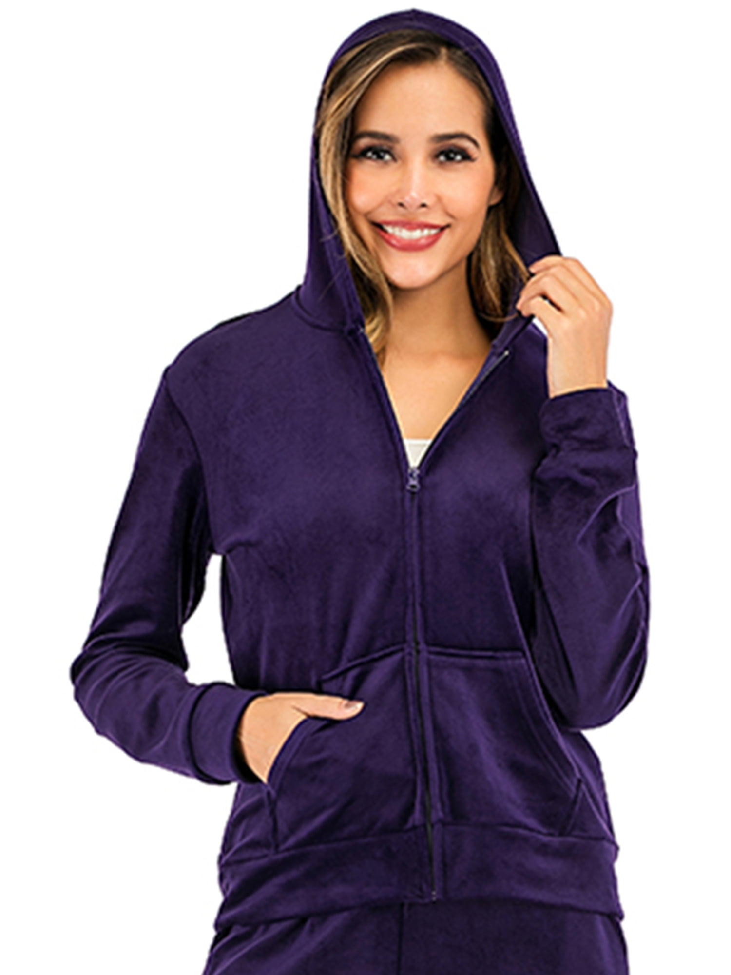 zip up sweatshirt no hood womens