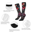 thumbnail image 3 of Naloa Paisley Knee Socks, High Socks Long Stretchy Sock Women Knee High Stocking, Long Socks for Women, 3 of 6