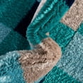 thumbnail image 5 of Unique Loom Azalea Collection Area Rug - Holly (2' x 6' Runner Teal/Navy Blue), 5 of 8