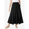 thumbnail image 2 of Woman Within Plus Size Wide Elastic Waist Skirt, 2 of 5