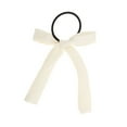 thumbnail image 4 of Unique Bargains 1 Pc Fashion Solid Bow Ribbon Hair Elastic Band Beige, 4 of 5