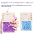 thumbnail image 2 of 1440 Pieces Glass Crystal Set Flat Back Excellent Gloss Nail Art Rhinestones DIY Handcraft Manicure Accessories Card Making Light Blue, 2 of 7