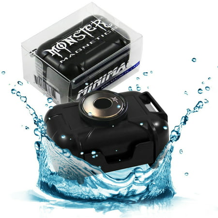 Monster Magnetics MiniMag Waterproof Magnetic Stash Box - All-Weather Hide A Key, Locker Box, Magnet-Mount Geocaching Container, Under-Car GPS Tracker Holder - Easily Hide Your Stuff