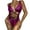 Purple, variant on EGNMCR Womens Swimsuits Women's Lady Women Splicing Push-Up Bra Bikini Beach Set Swimsuit Swimwear