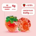 thumbnail image 4 of AMOS 4D Fruit Gummy Natural Strawberry Burst, Fruity Snacks Jelly Filled 2.29oz Per Bag(3 Bags), 4 of 7