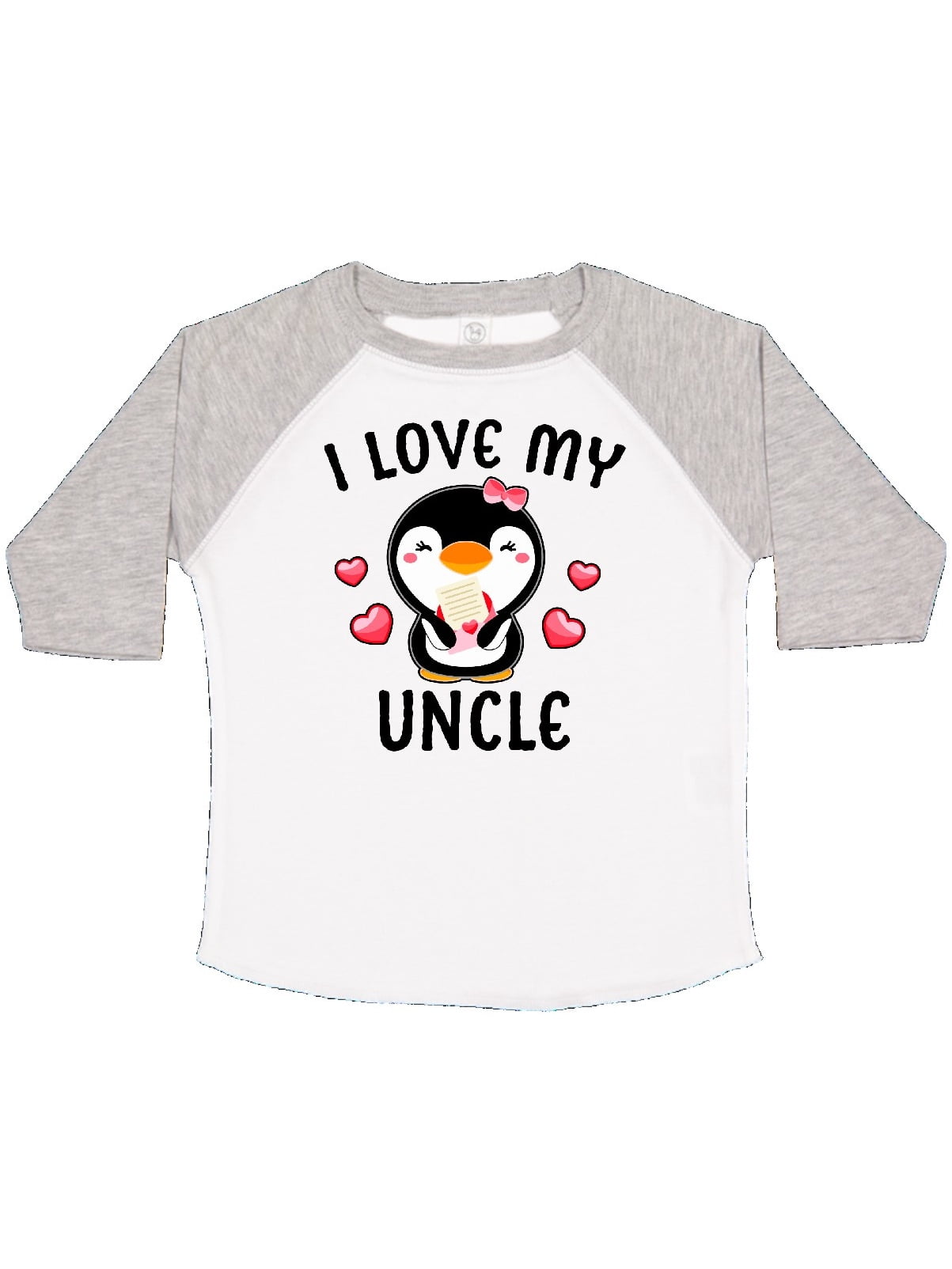 inktastic I Love My Great Aunt with Cute Penguin and Hearts Toddler T-Shirt