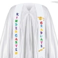 thumbnail image 4 of Odeerbi 1-10 Años Niños Niñas Vestido de Graduación Conjunto Color Sólido Vestido de Manga Larga Con Estoro, Gorra Y Bornilla Traje de 3 Piezas, 4 of 5
