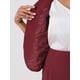 thumbnail image 5 of Conjunto de traje de negocios de 2 piezas para mujeres INSPIRE CHIC, chaqueta de blazer de manga corta y falda lápiz 3XL color rojo oscuro, 5 of 6
