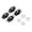 Black1, variant on Self Adhesive Stainless Steel Caster Wheels, 360° Swivel Small Casters for Coffee Air Fryer Microwave, No Drill Sticky Roller for Kitchen Appliances, Trash Can, Small Furniture