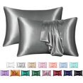 thumbnail image 1 of Funda de almohada de 2 piezas gris oscuro-gris personalizada (40*80cm*2) paquete de par tipo cremallera, 1 of 4