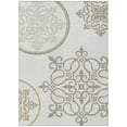 thumbnail image 2 of Addison Rugs Machine Washable Indoor/ Outdoor Chantille Bold Medallion Rug Ivory - 10' x 14', 2 of 6