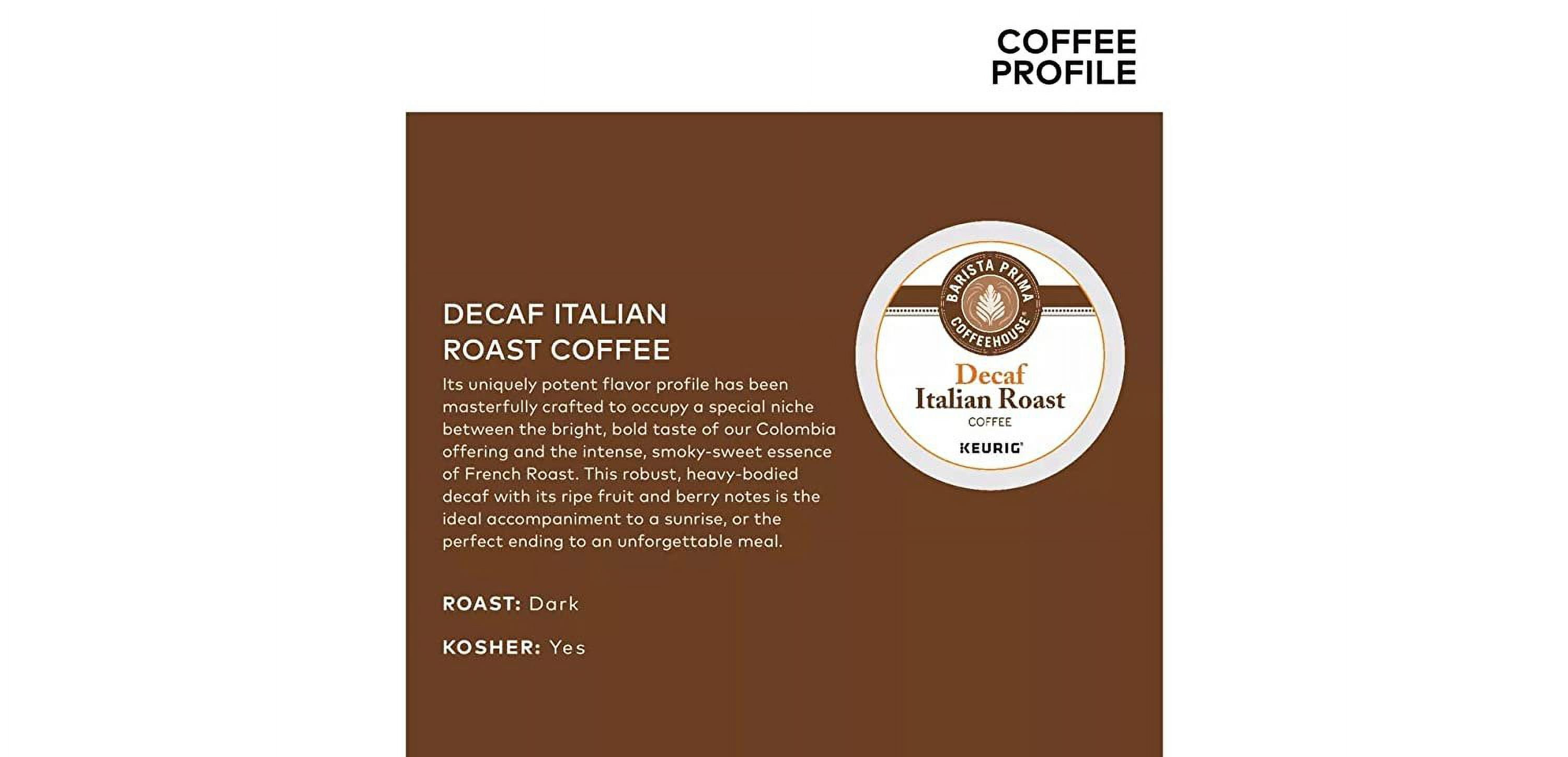 Keurig, Barista Prima Coffeehouse, Italian Roast Decaf Coffee, K-Cup packs, 48-Count