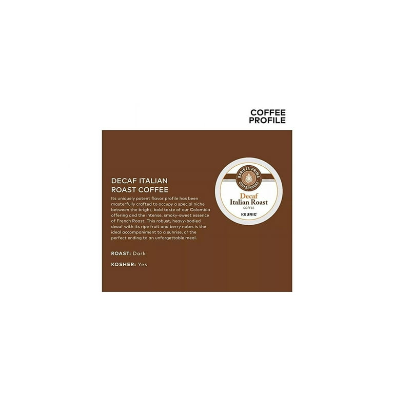 Barista prima italian roast decaf clearance