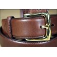 thumbnail image 3 of 42 Inch Brown Men's Basic Leather Belt Removable Buckle, 3 of 4
