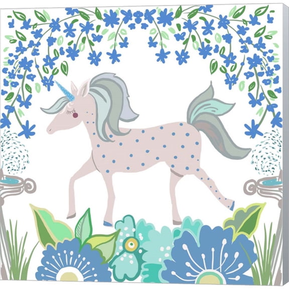 Great Art Now Unicorn Forest I by Ani Del Sol, Canvas Wall Art, 12W x 12H