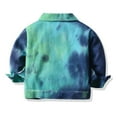 thumbnail image 6 of Esaierr Kids Boys Girls Jean Jacket Outwear for Toddler Baby ,9M-6Y Baby Denim Jacket Coats Colorful Tie-Dye Long Sleeve Jacket Toddler Jacket Top, 6 of 6