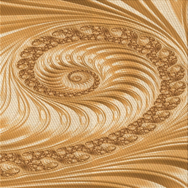 Ahgly Company Machine Washable Indoor Square Transitional Yellow Orange Area Rugs, 7' Square