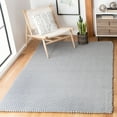 thumbnail image 2 of SAFAVIEH Salem Fulton Solid Cotton Area Rug, Grey, 4' x 6', 2 of 10