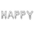 thumbnail image 4 of 16 Inch HAPPY ANNIVERSARY Letters Balloons Decorative Aluminum Film Balloons Set for Wedding Party (Silver), 4 of 9