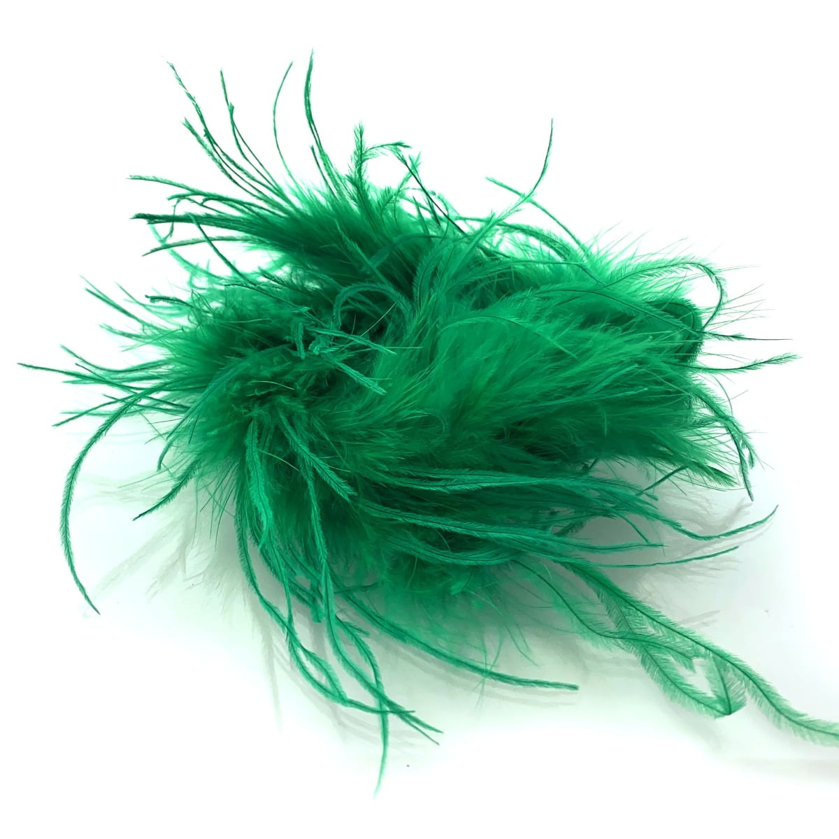Ostrich Marabou Feather Boa - 18 Length - Emerald Green 