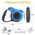 thumbnail image 2 of PULLIMORE Retractable Dog Leash, 16 FT Pets Dog Walking Leash for Small to Large Dogs Up to 33lbs (Blue), 2 of 9