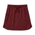 thumbnail image 4 of Hurxie Women's Outdoor Skort Golf Skorts Active Athletic Skort UPF 50+ Hiking Casual Skirt Quick Dry with Pockets Wine,S, 4 of 7
