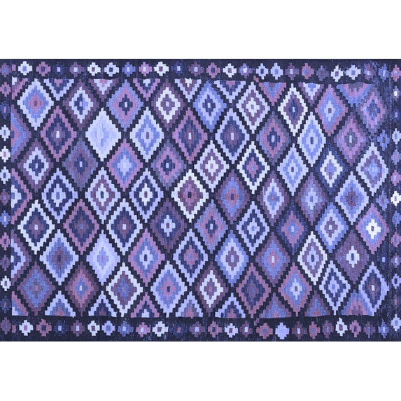 Ahgly Company Indoor Rectangle Oriental Blue Traditional Area Rugs, 2' x 3'