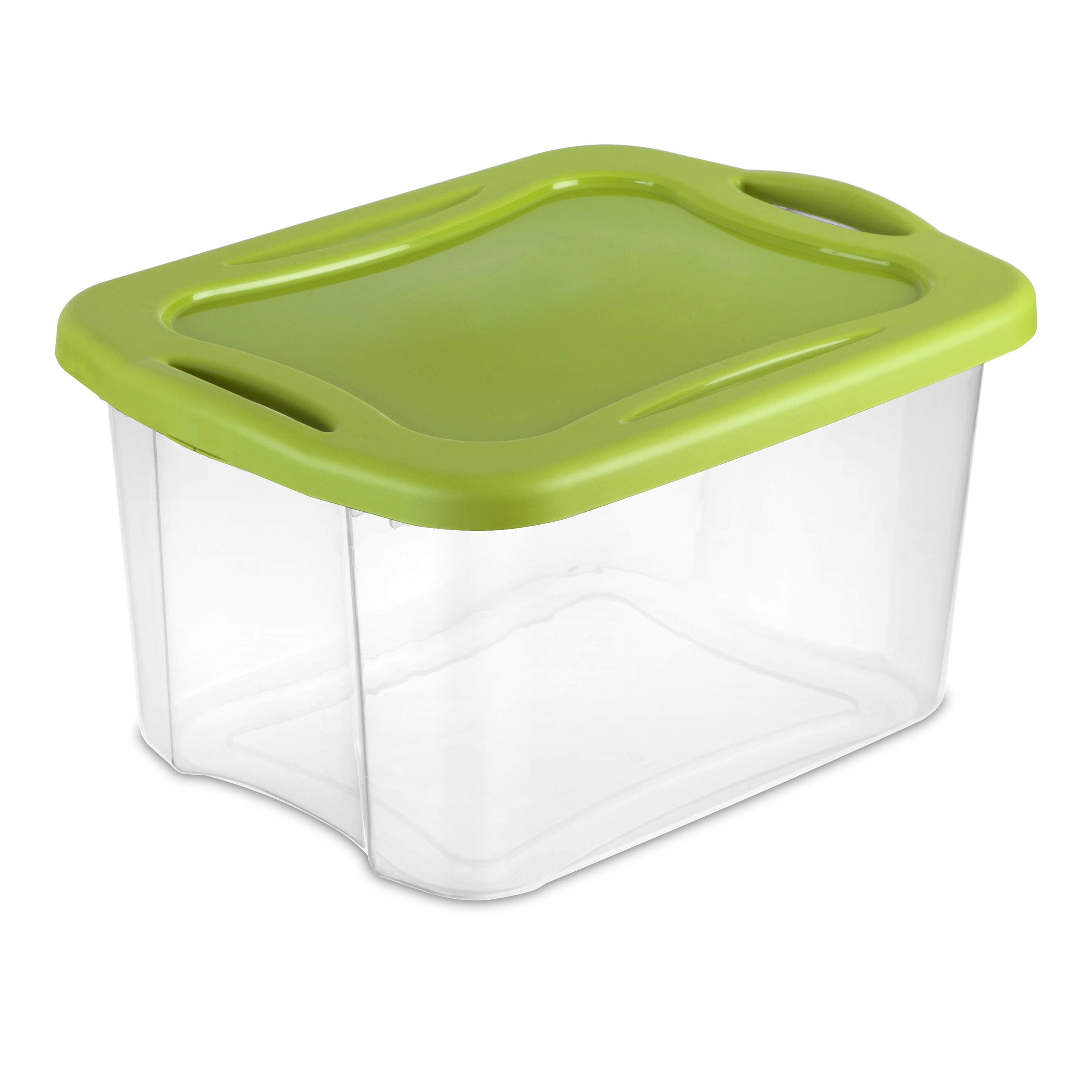 Sterilite 40 Quart 38 L Ez Carry Clear Spicy Lime Com