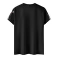 thumbnail image 3 of 250th Anniversary USA Shirts for Men Plus Size Short Sleeve T-Shirts Casual USA Flag Print Pullover 4th of July Celebration Party Tops Independence Day Patriotic Crew Neck Tees Black M, 3 of 5