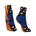 thumbnail image 2 of Adult Quarter Ankle Socks Arizona Thin Blue Line Flag Cushion Ventilation Sports Socks, 2 of 7