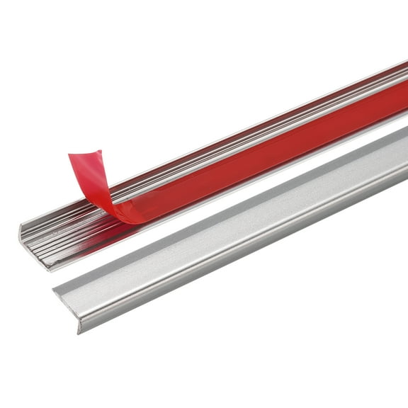 Uxcell 20pcs Tile Edge Trim 12" x 0.4" Peel and Stick Aluminum Alloy Trim, Matte Gray