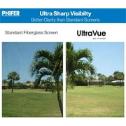 Phifer UltraVue High-Visibility Insect Screen Kit - (24 in x 25 ft) - For Window, Patio, Porch, Door
