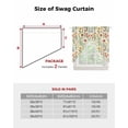 thumbnail image 6 of Spring Floral Swag Valances for Windows, Country Summer Botanical Rod Pocket Sheer Valances for Large Windows, Swag Toppers Light Filtering for Kitchen Living Room 2 Panels 36''x63'', 6 of 6