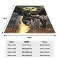 thumbnail image 4 of Manta de Batman, acogedora y cálida manta de franela para sala de estar, dormitorio, cama, sofá, coche, mantas de vellón para todas las estaciones, regalos para niños, adolescentes y adultos, 40 x 30, 4 of 8