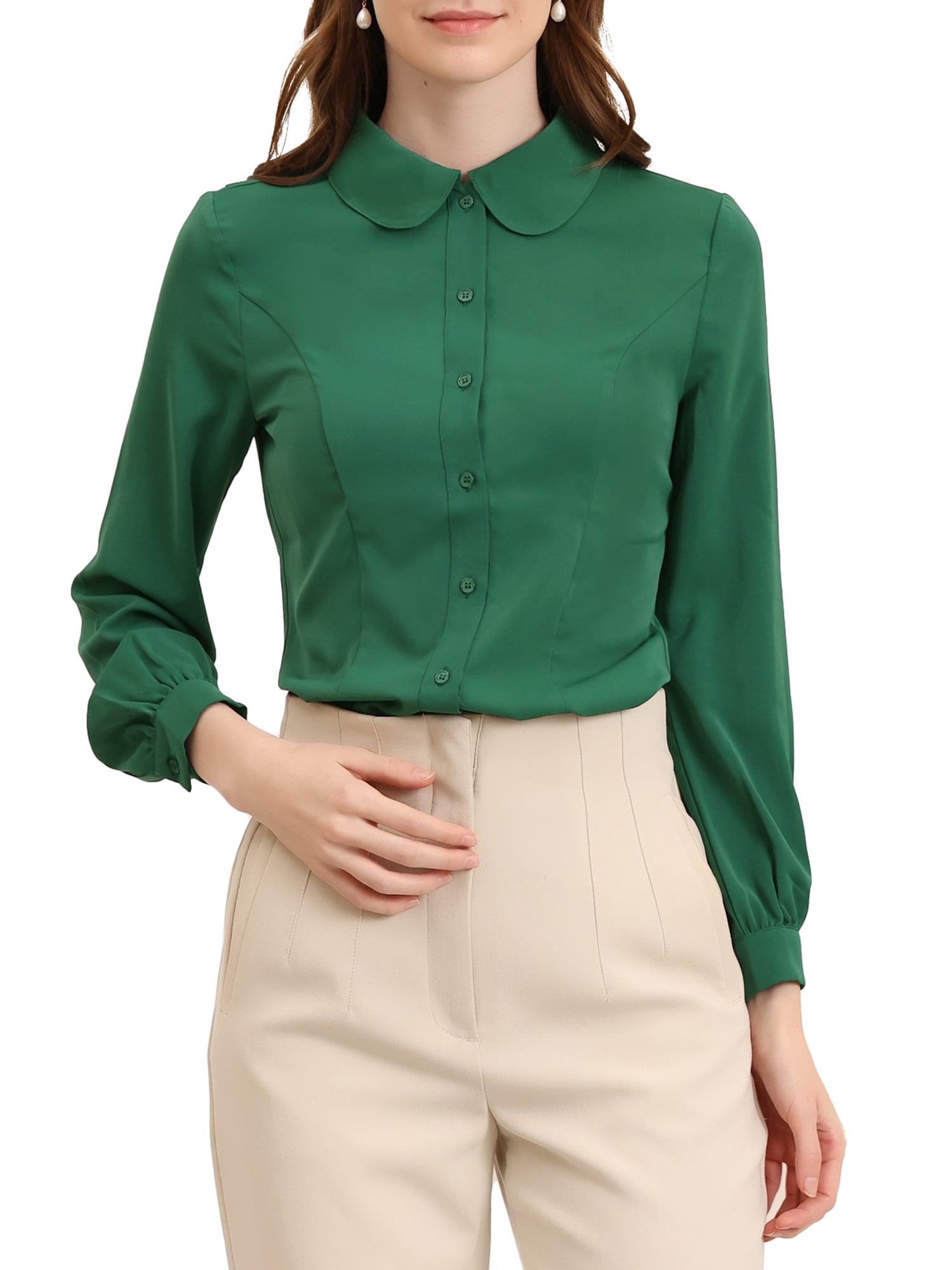 Chemise Femme Bass Pro Shop – Verte, Manches Longues, Coton, Taille XXL – Occasion