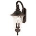3 Light - 27 in. Wall Lantern - Arm Down Fluted Seed Glass - image 2 of 3