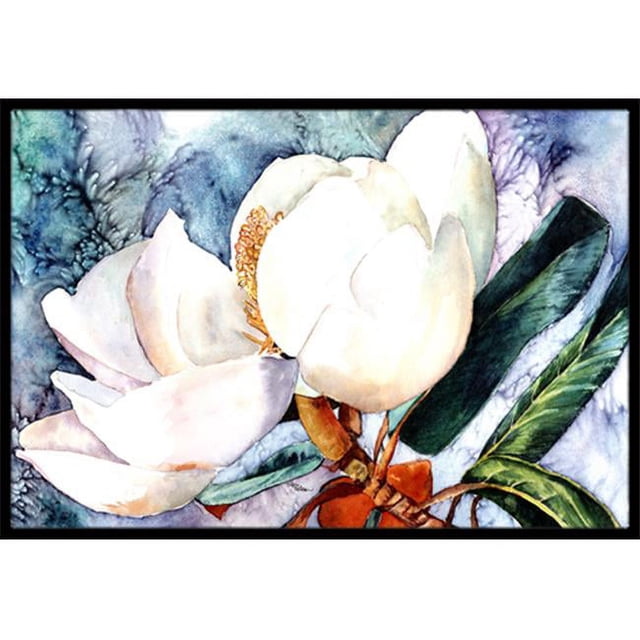 Carolines Treasures 8701JMAT Magnolia Tapis d'Intérieur et d'Extérieur- 24 x 36 Po.