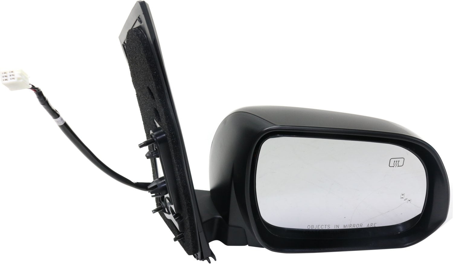 Passenger Side Mirror Glass For 2011-2014 Ford Edge RH - Replacement With Full Adhesive Pad