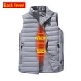 thumbnail image 4 of Holloyiver Outdoor Warm Clothing Heated For Riding Skiing Fishing Charging Via Heated Coat With Pocket Gray, 4 of 4