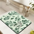 thumbnail image 3 of Super Absorbent Dish Drying Mat with Sage Green Leaves - Large, 18x24 & Reversible - Perfect Addition to Kitchen Counters & Coffee Bar, 3 of 7