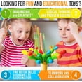thumbnail image 4 of Crazy Cactus - Cactus del equilibrio / Juego de conexión de torre de equilibrio para fomentar la motricidad fina - Juguetes de madera para niños - Juegos de motricidad fina a partir de 5, 4 of 6