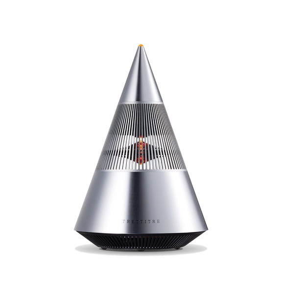 Premium Metal Bluetooth Speaker with Ambient Light, Hi-Fi 360° Surround Sound, 30W Desktop Wireless Speaker, Silver