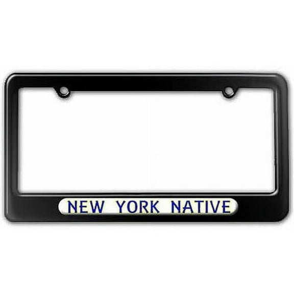 New York Native, State Pride License Plate Tag Frame, Multiple Colors