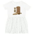 thumbnail image 3 of Inktastic Texas Cowboy Boot Girls Toddler Dress, 3 of 5
