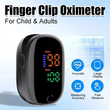 SUWU Pulse Oximeter Fingertip,Fast Spo2 Reading Blood Oxygen Saturation Monitor,Oximetry for Sports Aviation Use Only (Black)
