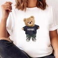 thumbnail image 4 of Casual Cute Bear Trend Cute Style Women‘s Short Sleeve Printed T-shirt Pattern T-shirt Top Fashion Summer Spring Printed Clothin, 4 of 7