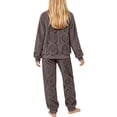 thumbnail image 3 of SERTGUTR Girls' Fleece Set Crewneck Long Sleeve Top Jogger Pants 3D Textured Warm Fall Winter Homewear Outfit, 3 of 4